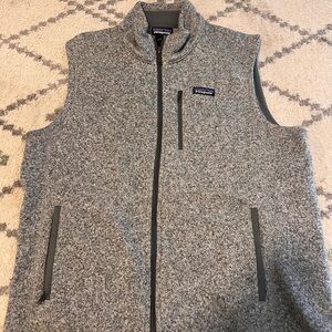 Patagonia Heather Gray Zip Vest